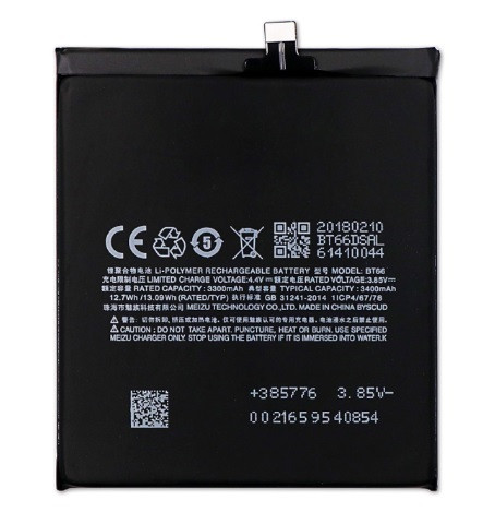 Акумулятор АКБ Meizu BT66 для Meizu Pro 6 Plus (Li-ion 3.85 V 3300mAh) Оригінал Китай