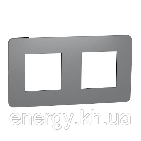 Рамка 2-пост, Димчато-сірий/антрацит, фото 1
