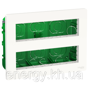 Блок unica system+ прих.вст. 2х4 антіб., фото 1