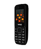 Телефон кнопковий на 2 сім карти з ліхтариком Sigma X-Style 17 Update чорний, фото 3