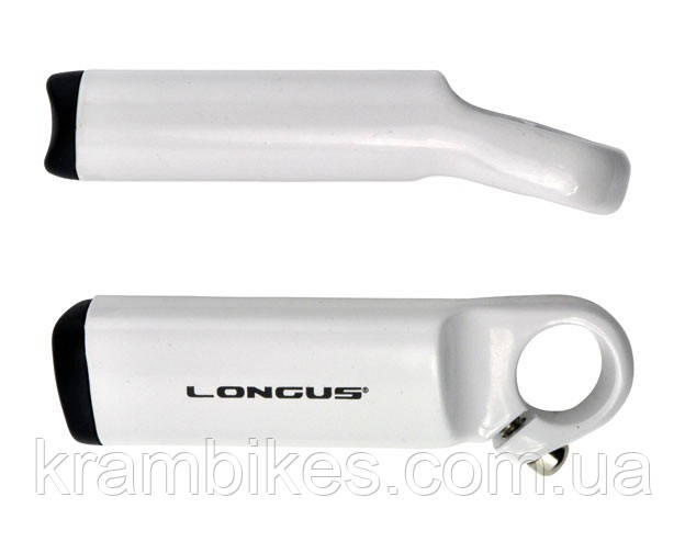 Ріжки на кермо Longus Ergo3 Al Білі