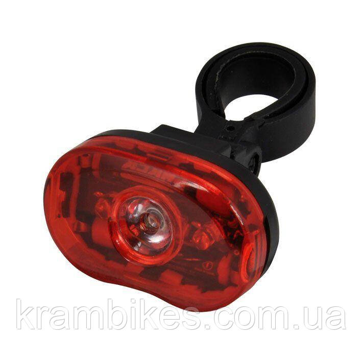 Блимавка задня велосипедна Longus  0.5 W LED+2LED/2f