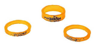 Проставочные кільця Fouriers Nylon 1-1/8", 5/5/10мм, проз.нейлон, 7.2 г/кпл, помаранчевий