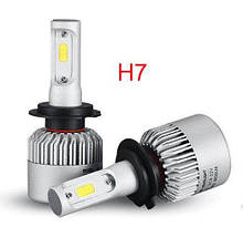 Светодиодная LED лампа головного света H7 COB 8000Lm 36Watt
