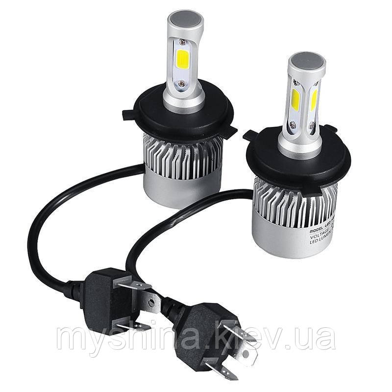 Світлодіодна LED лампа головного світла H4 COB 8000Lm 36Watt