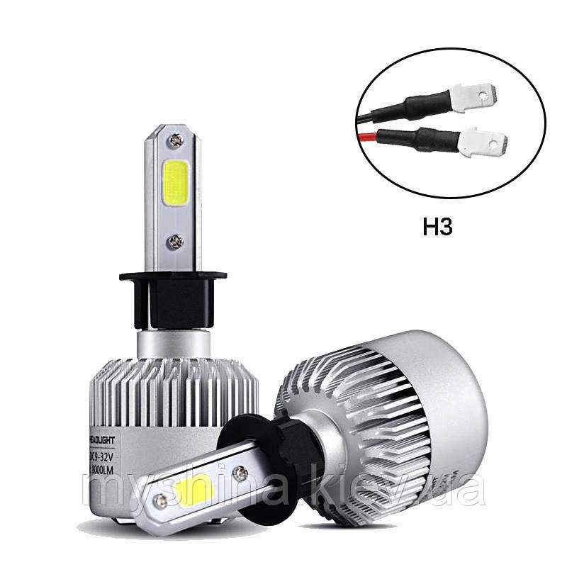 Світлодіодна LED-лампа головного світла H3 COB 8000 Lm 36Watt