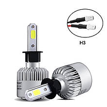 Светодиодная LED лампа головного света H3 COB 8000Lm 36Watt