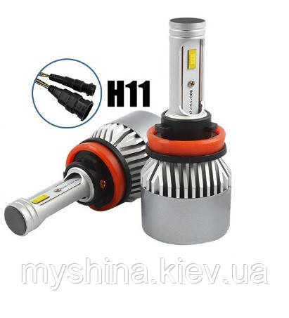 Світлодіодна LED лампа головного світла H11 COB 8000Lm 36Watt