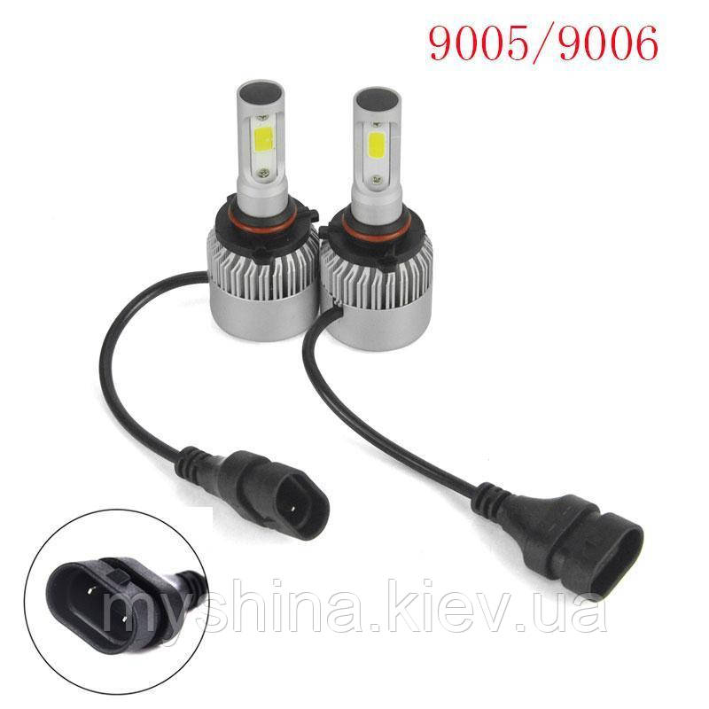 Світлодіодна LED лампа головного світла 9005 HB3 COB 8000Lm 36Watt