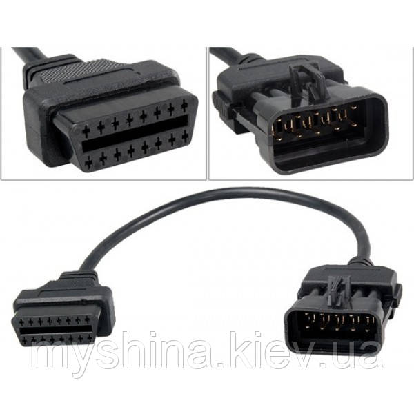 Кабель перехідник Opel 10 Pin OBDII , ЯКІСТЬ 100%