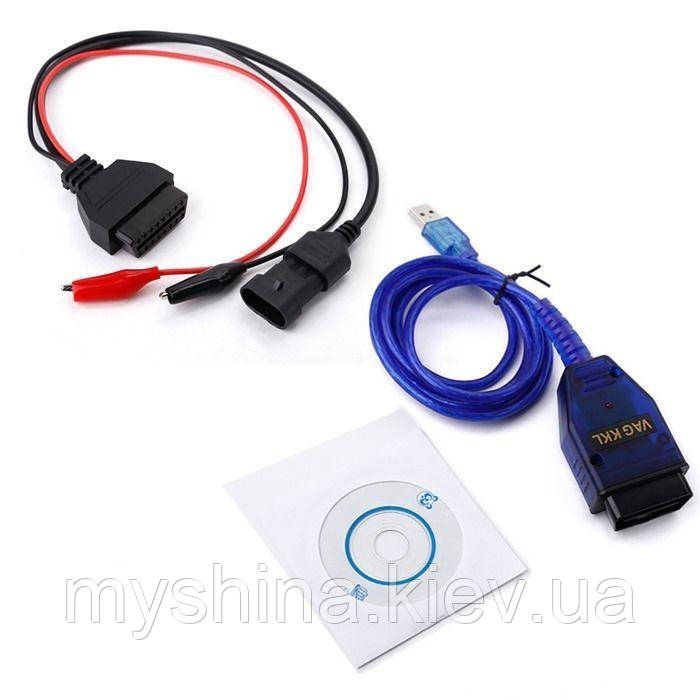 Автосканер KKL VAG 409+ FiatEcuScan c перемикачем ліній (OBD2 сканер для Fiat, Lancia, Alfa Romeo, Chery)