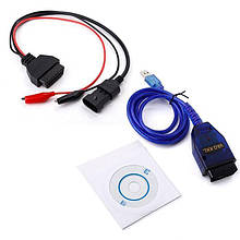 Автосканер KKL VAG 409+ FiatEcuScan c перемикачем ліній (OBD2 сканер для Fiat, Lancia, Alfa Romeo, Chery)