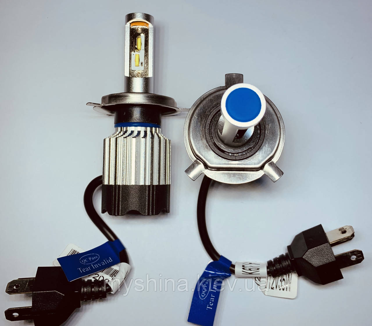 LED лампи в головний світло світлодіодні H4 KT CSP 8000Lm 70Watt