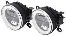 Противотуманные LED ЛЕД фары + DRL Cree chips + Angel Eyes FOGDRL002