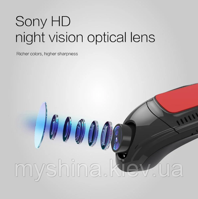 Відеореєстратор SONY Wifi Full HD 1080P Dual Lens SONY IMX322 Novatek 96655