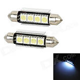 Автомобільні світлодіодні лампи AutoApp Світлодіодна лампа 447 Canbus Festoon 4 leds 5050SMD з радіатором, фото 2