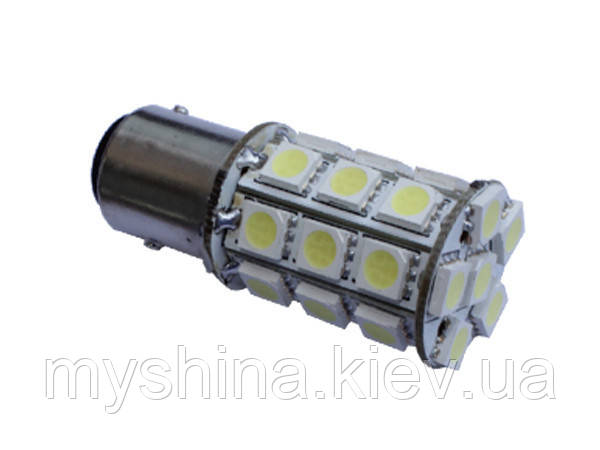 Автомобильные светодиодные лампы AutoApp. Светодиодная лампа 455 S25 27leds 5050SMD