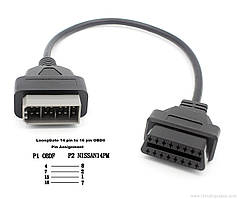 Перехідник OBD для Nissan 14pin якісний