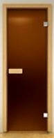 Стеклянная дверь для сауны Украина 90х190 бронза