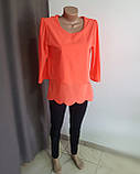 Блуза помаранчева яскрава з відкритою спинкою, фото 8