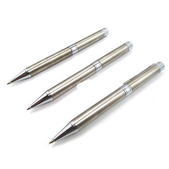 Ручка кулькова синя корпус метал Baoer BR-039