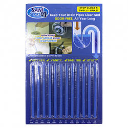 Палички від засмічення Sani Sticks засіб для раковин очищення водостічних труб