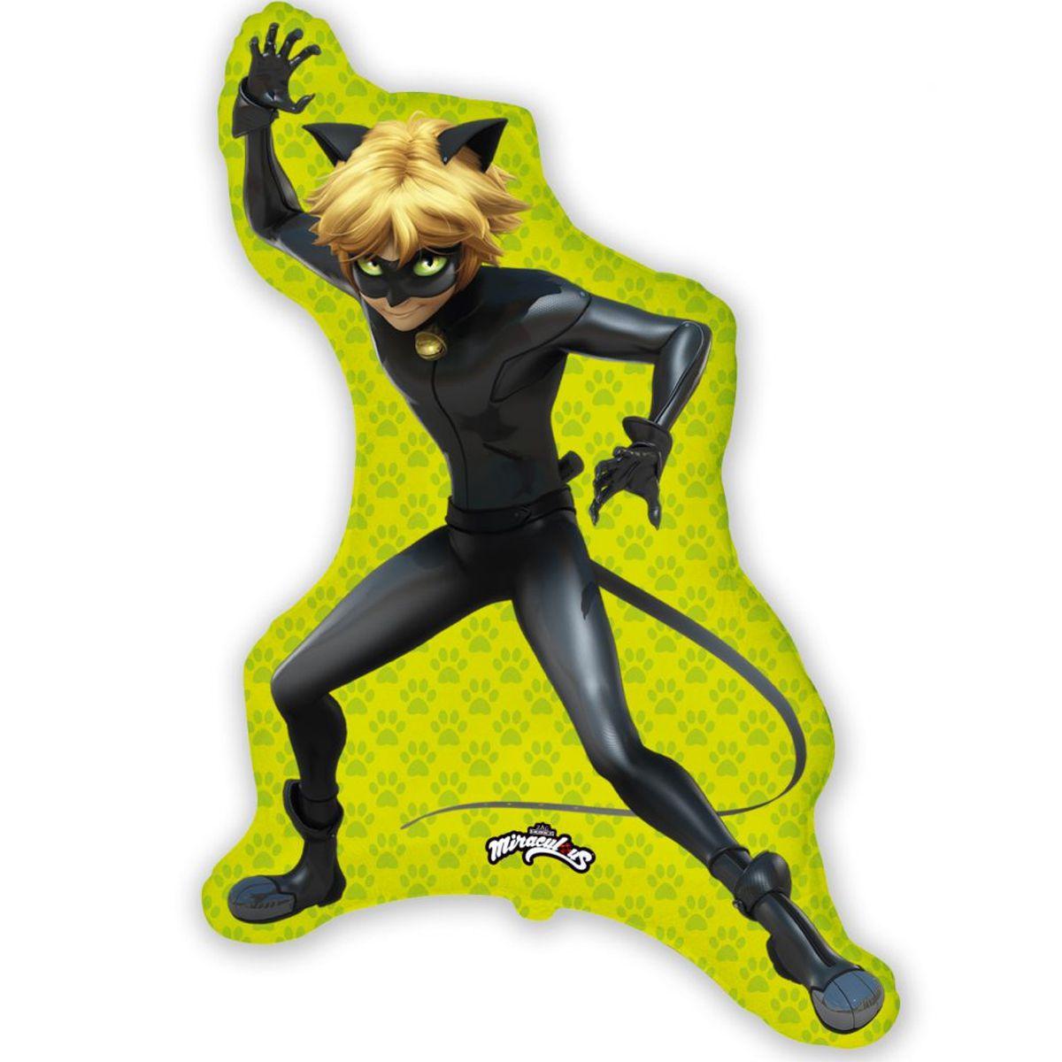 Фольгована кулька велика фігура Супер кіт 89х56см Flexmetal в упаковці, фото 1