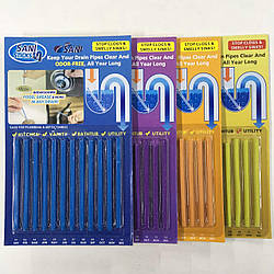 Палички від засмічення Sani Sticks засіб для раковин очищення водостічних труб