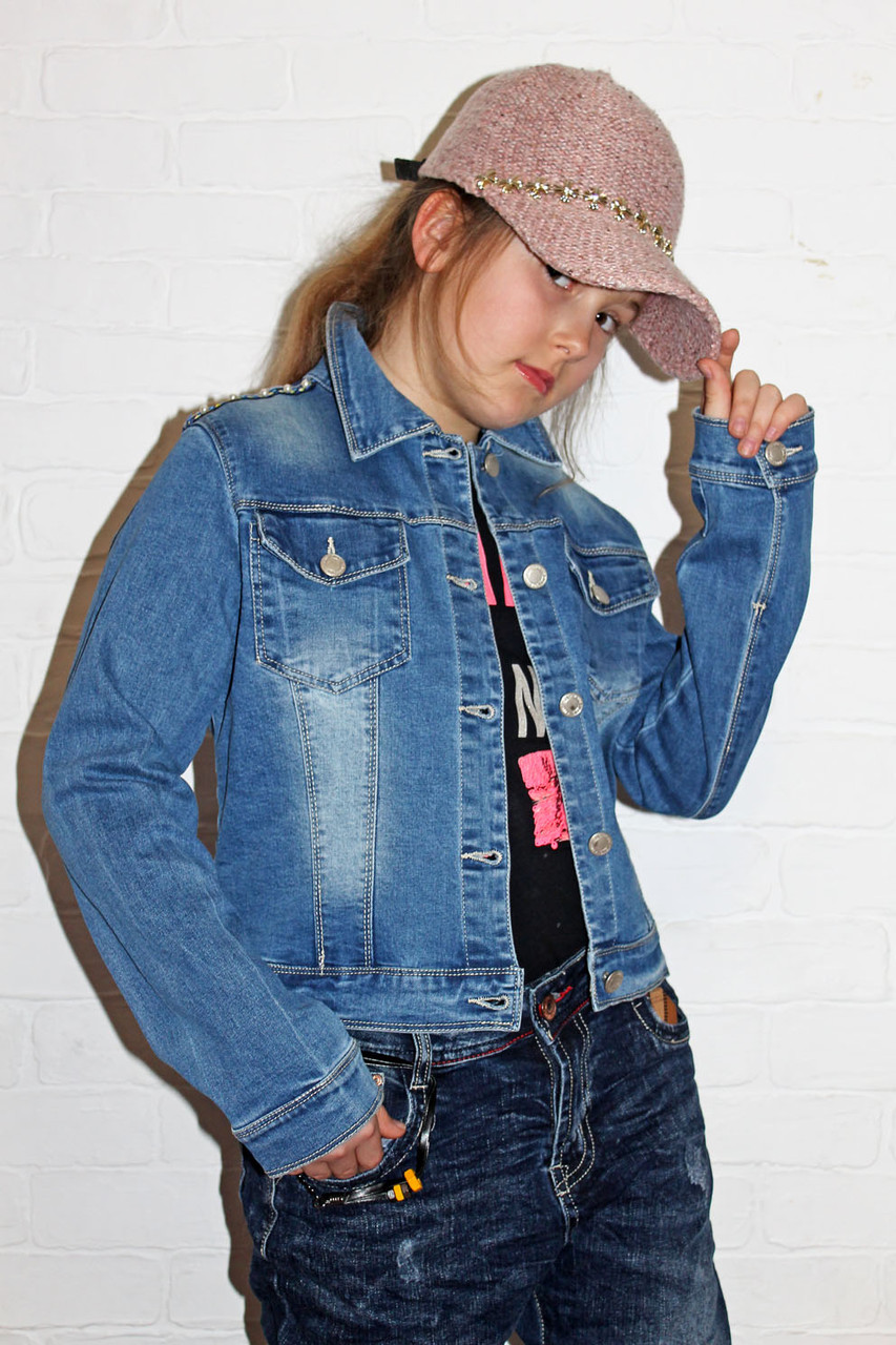 Куртка джинсова на дівчинку, фото 1