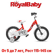 Дитячий двоколісний велосипед RoyalBaby Chipmunk MM Girls 18", OFFICIAL UA, червоний