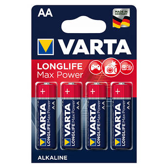 Батарейка Varta Longlife Max Power LR6 (AA) 4 штуки