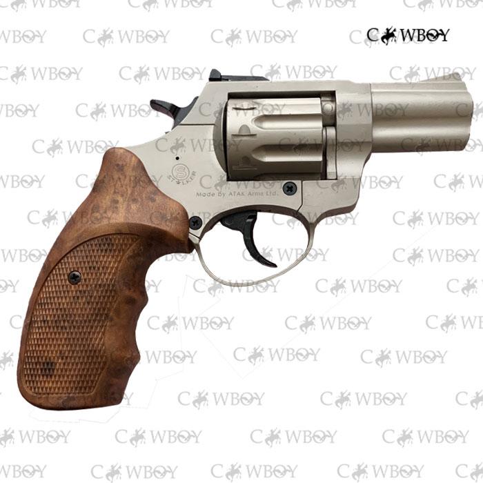 Револьвер під патрон Флобера Stalker 2.5" satin коричнева ручка