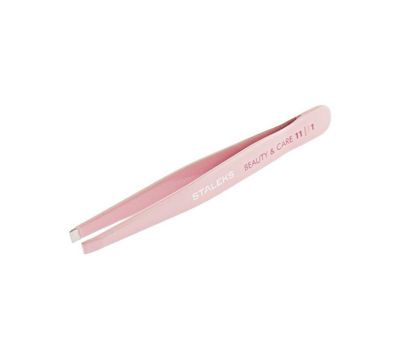 Пінцет для брів Staleks BEAUTY & CARE 11 TYPE 1 (широкі прямі кромки) TBC-11/1