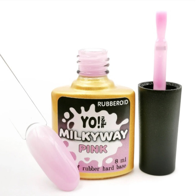 Yo!Nails RubberOid Milkyway PINK Soak Off Hard Base, 8 мл
