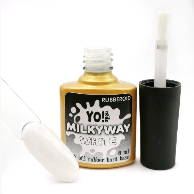 Yo!Nails RubberOid Milkyway WHITE Soak Off Hard Base, 8 мл