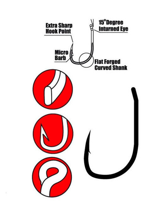 Гачок Gamakatsu G-CARP SPECIALIST RX №08, 10шт
