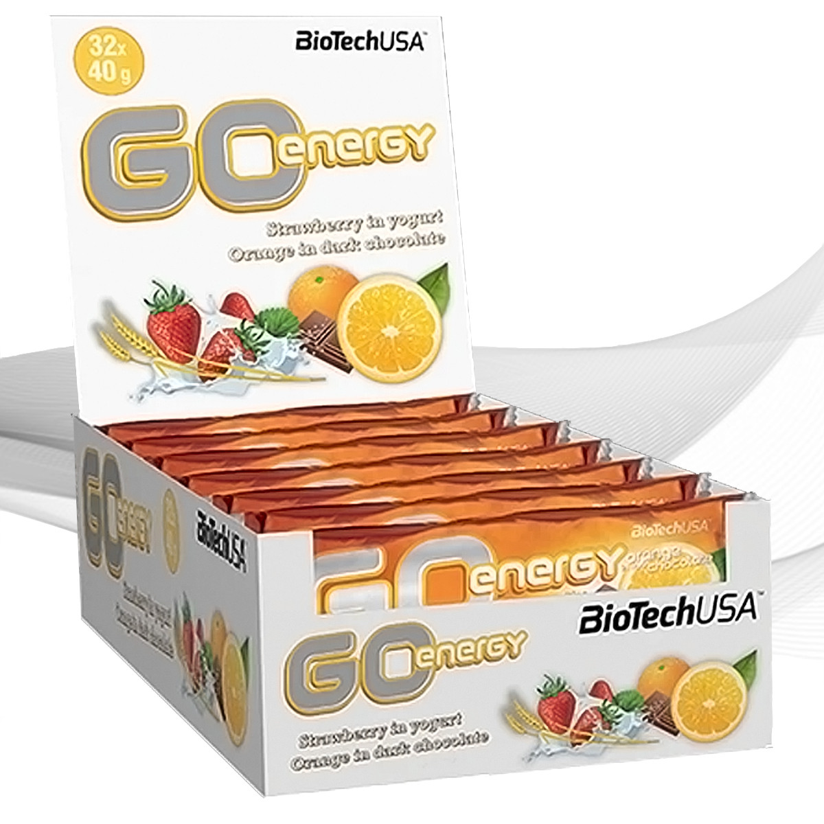 Енергетичних батончик BioTech Go Energy Bar 32 шт. * 40 гр. (упаковка)