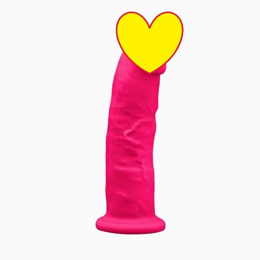 Фалоімітатор SilexD Henry Pink (MODEL 2 size 7).5in), двошаровий, силікон+Silexpan, діаметр 4,8см Feromon