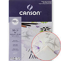 Блок паперу для акварелі Canson Mix Media Imagine 200 г/м2 14.8х21 см 50 л. (0006-009)