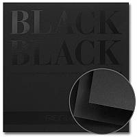 Склейка-блок mixed media Black Black (20*20 см) 300г/м2, 20л чорний гладкий Fabriano