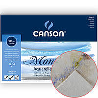 Блок бумаги для акварели Canson Montval 300 г/м2 18x25 см 12 л (0807-317)