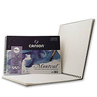 Альбом бумаги для акварели на спирали Canson Montval 300 г/м2 21х29,7 см 12 л. (0807-160)