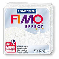 Полимерная глина (пластика) Fimo Effect 57г (052) Белая с блестками (8020-052)