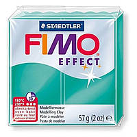 Полімерна глина (пластика) Fimo Effect 57г (504) Зелена напівпрозора (8020-504)