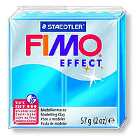 Полімерна глина (пластика) Fimo Effect 57г (374) Синя напівпрозора (8020-374)