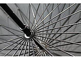 Чоловіча парасолька тростина 24 спиці механічна, фото 3