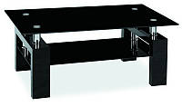 Журнальный стол LISA II черный лак 110x60х55 (Signal)