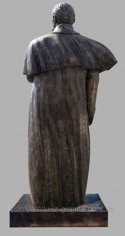 Скульптура Тараса Шевченка из искусственного мрамора - 240 см - фото 4 - id-p470817478