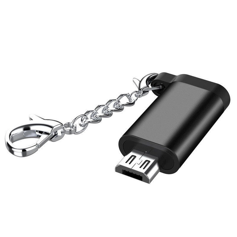 Перехідник, адаптер USB Type-C (мама) - Micro USB (тато) 5 В 1.5 А, фото 1
