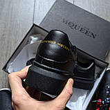 Кросівки чоловічі Alexander McQueen "Black Топ якість чорний, фото 4